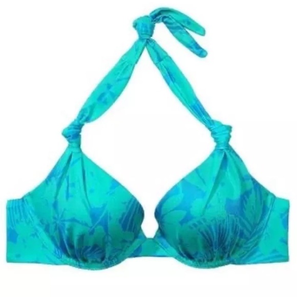 VICTORIA'S SECRET SWIM Knotted Sexy Tee Push-Up Bikini Top 40DD - Picture 1 of 4